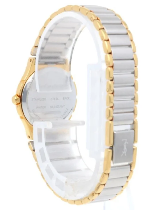 Vintage Yves Saint Laurent Two-Tone Roman Dial Quartz Watch |1990s - Picture 4 of 16